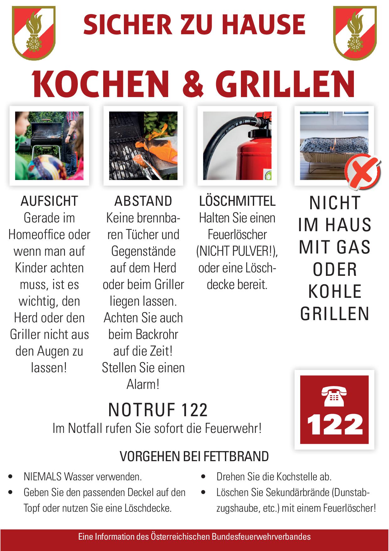 Flyer Kochen und Grillen